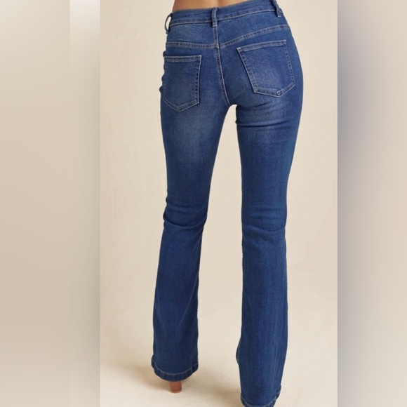 VENUS Halle Dark Blue Bootcut Jeans / Size 10R NWT - Picture 4 of 12